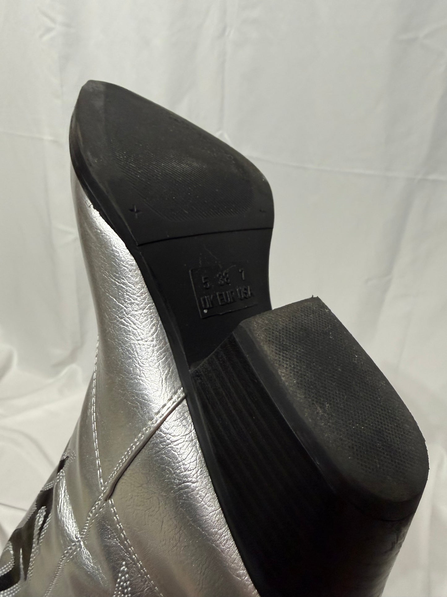 Texano argento ‘ Black flames ’ handmade