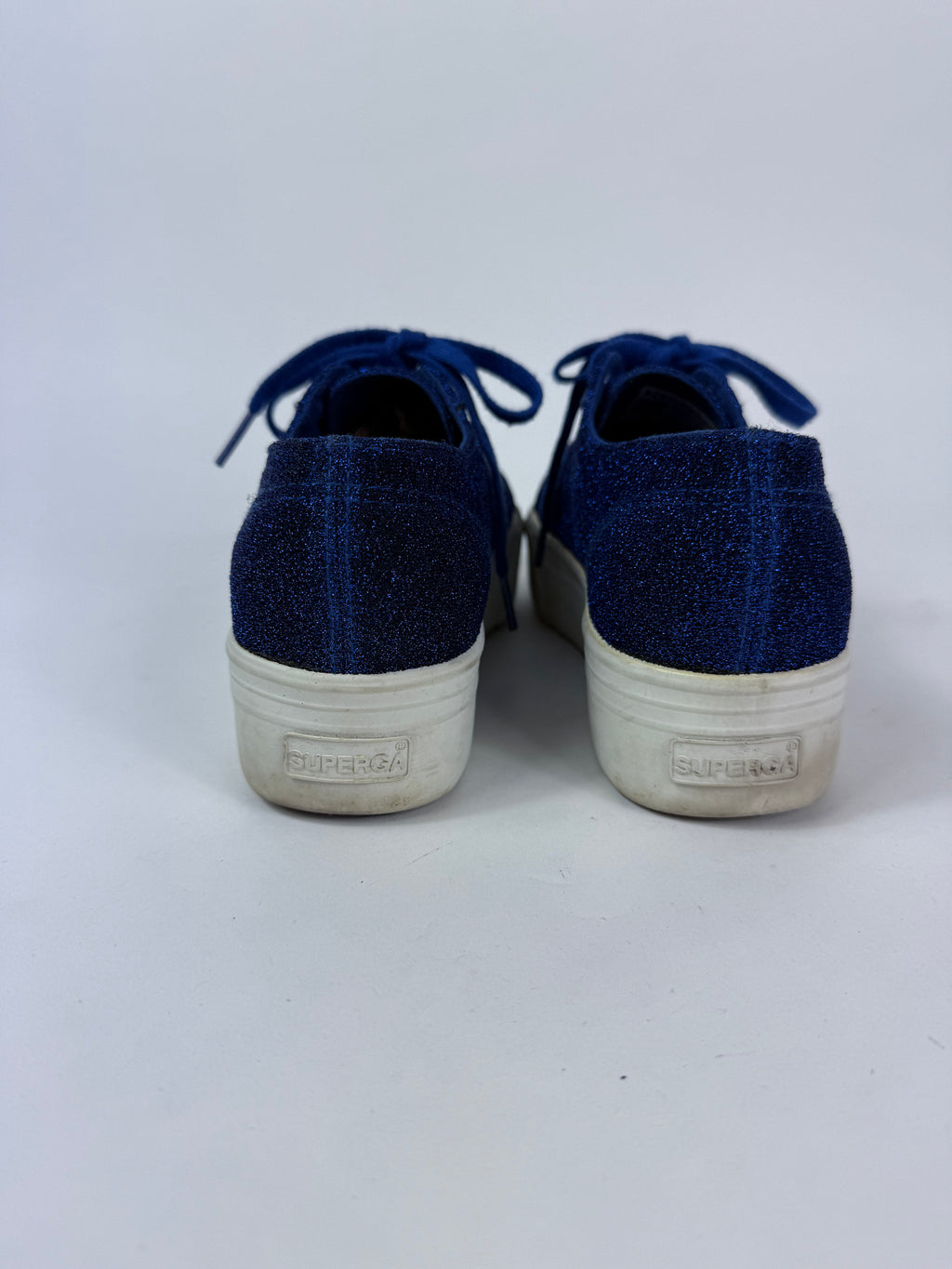 Superga lurex blu n.36