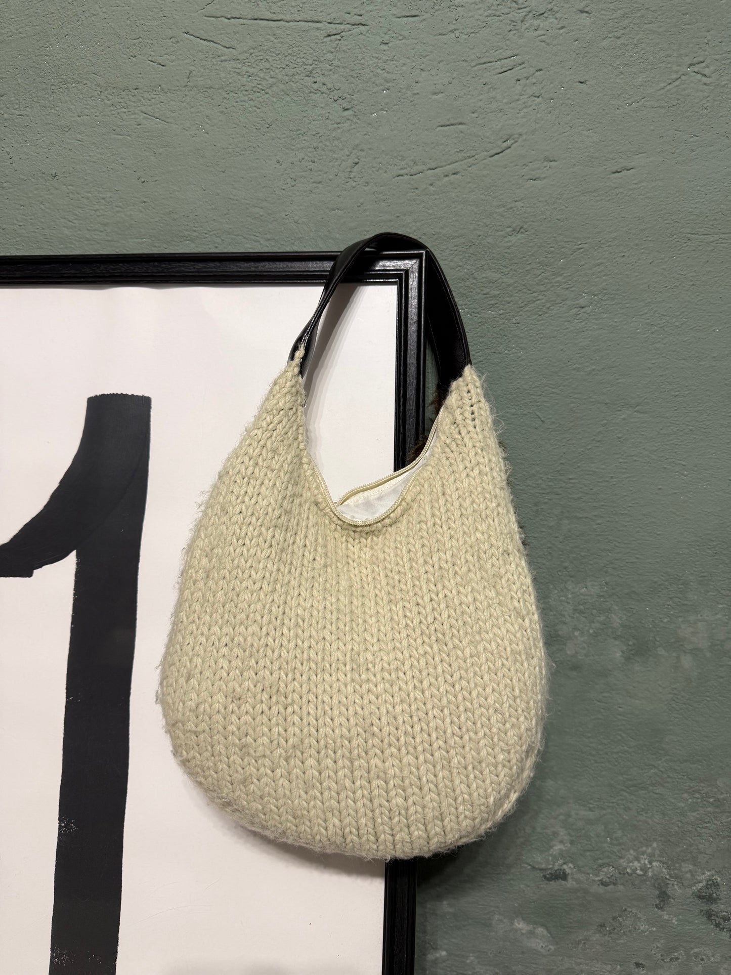 Borsa ‘Funny’ wool & eco fur