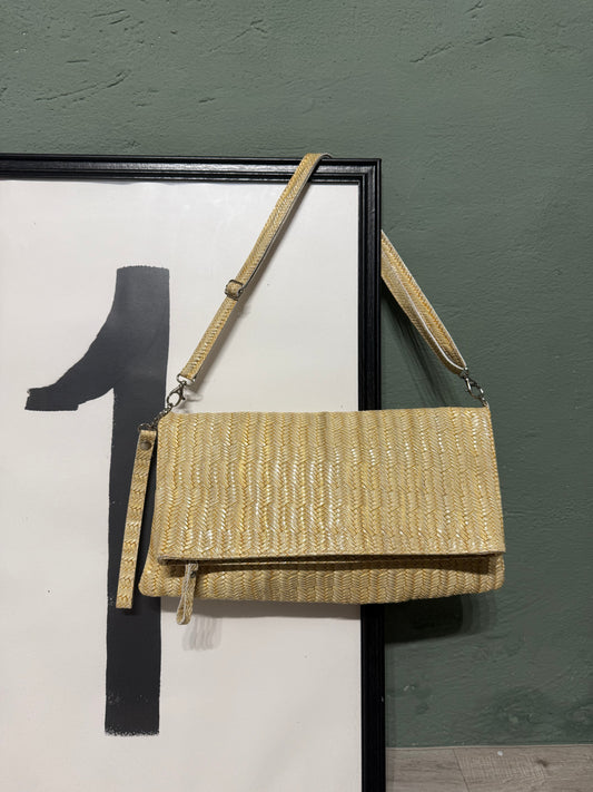 Pochette rafia laccata