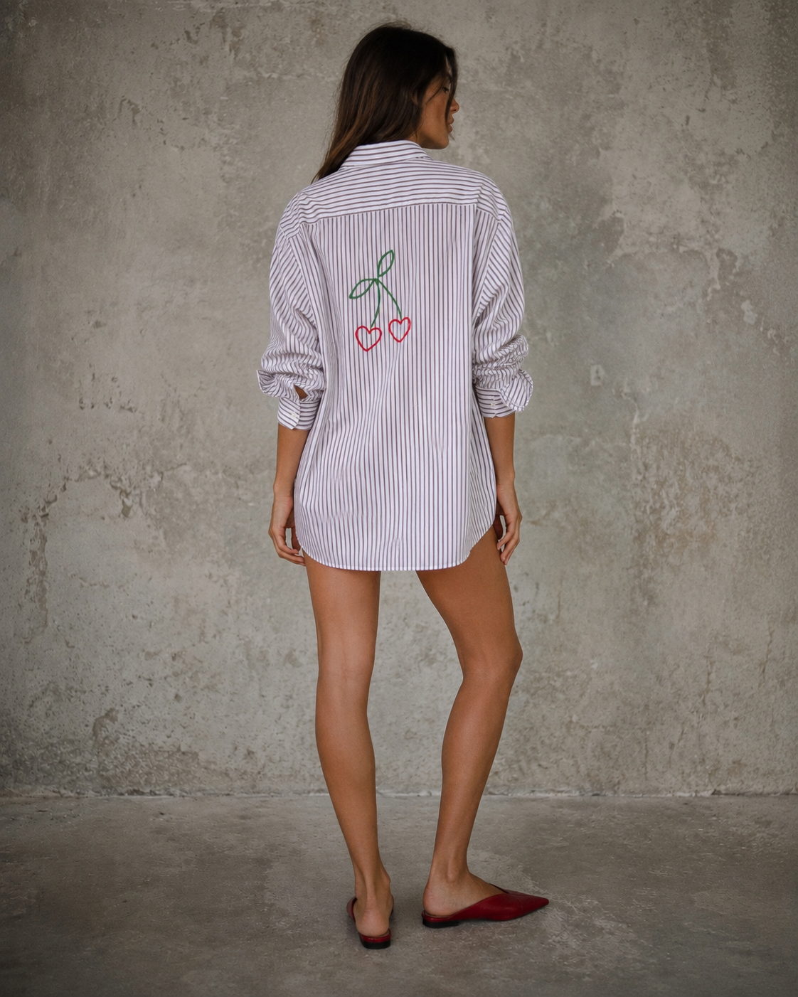 Camicia ‘i love myself cherry much’