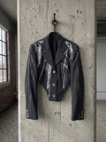 Blazer ‘Silver Paint Crime’ handmade