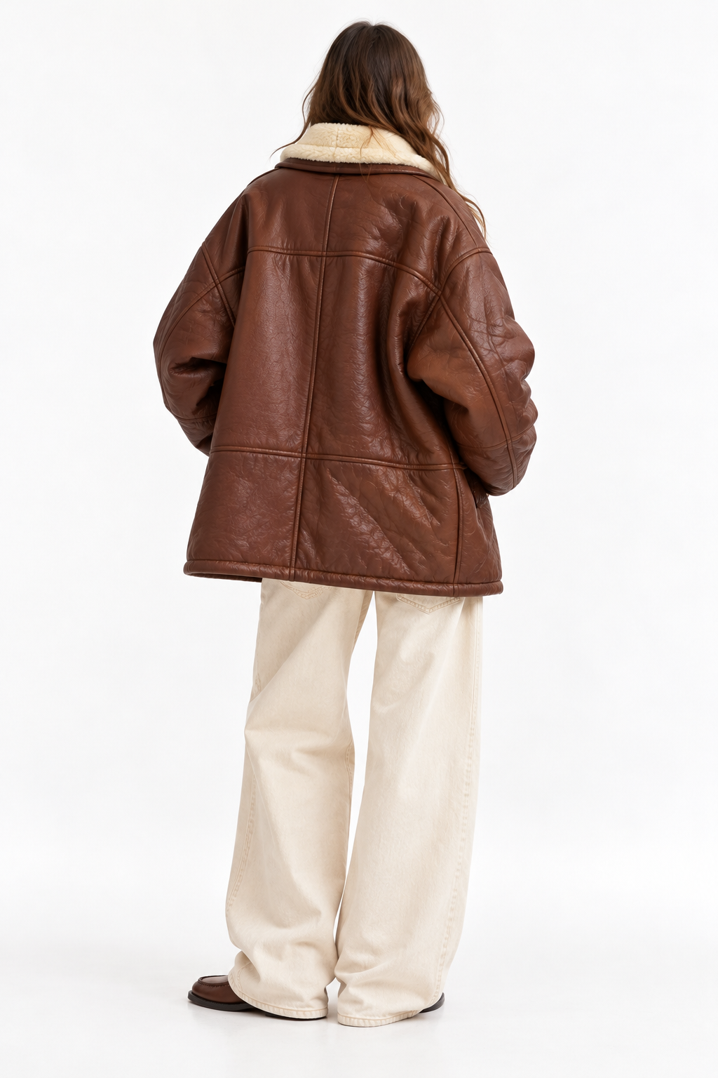 Cappotto montone shearling vintage