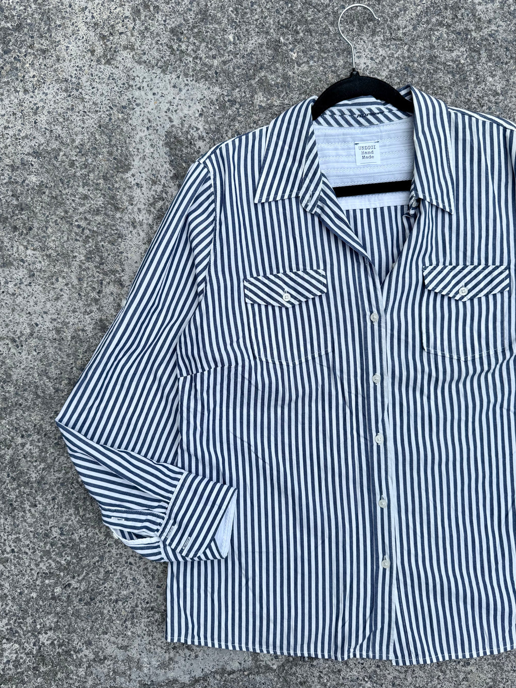 Camicia righe “OUT OF OFFICE” tg.M