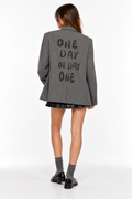 Blazer monopetto gessato ‘One day’