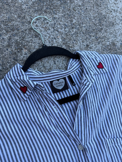 Camicia righe “Let Love Rule’ tg.M