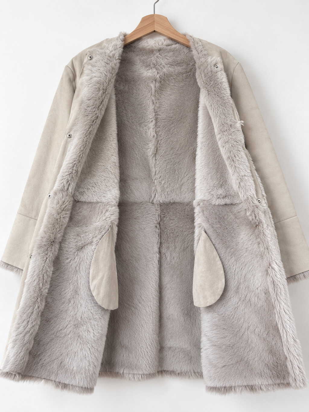 Montone Vintage Genuine Shearling in Pelle e Montone Naturale