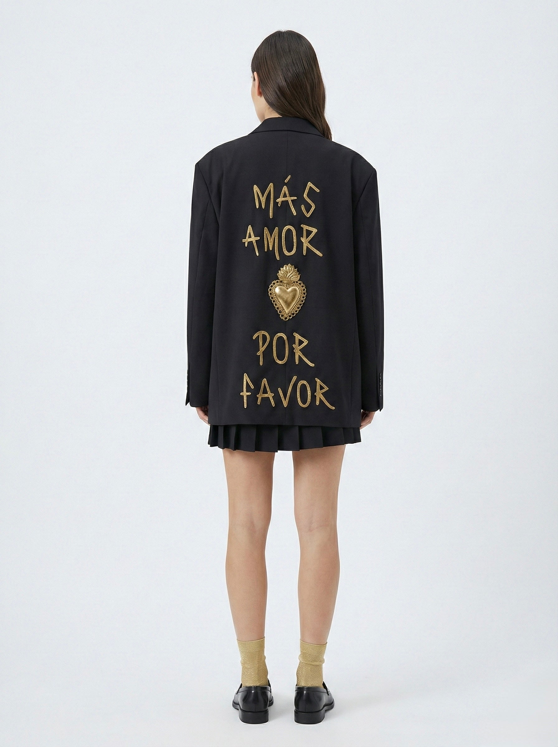 Blazer doppiopetto ‘Más amor por favor’ Sacré-Cœur