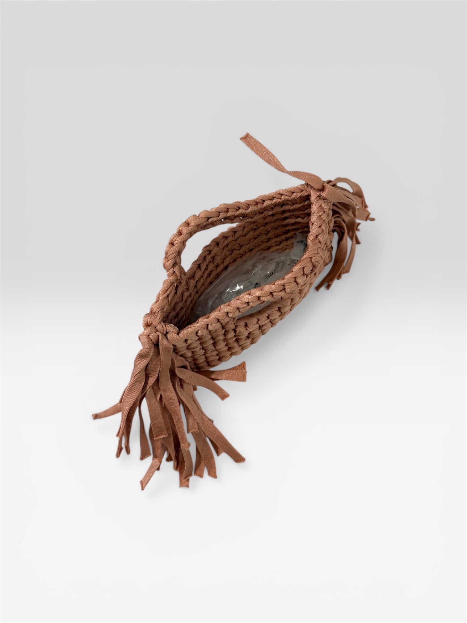 Borsa crochet frange