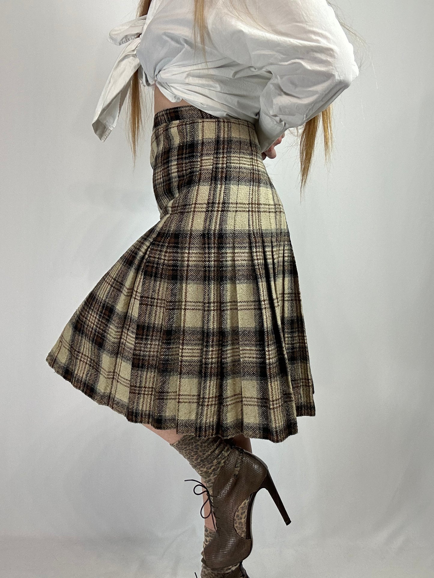 Maxi gonna midi tartan tg.M