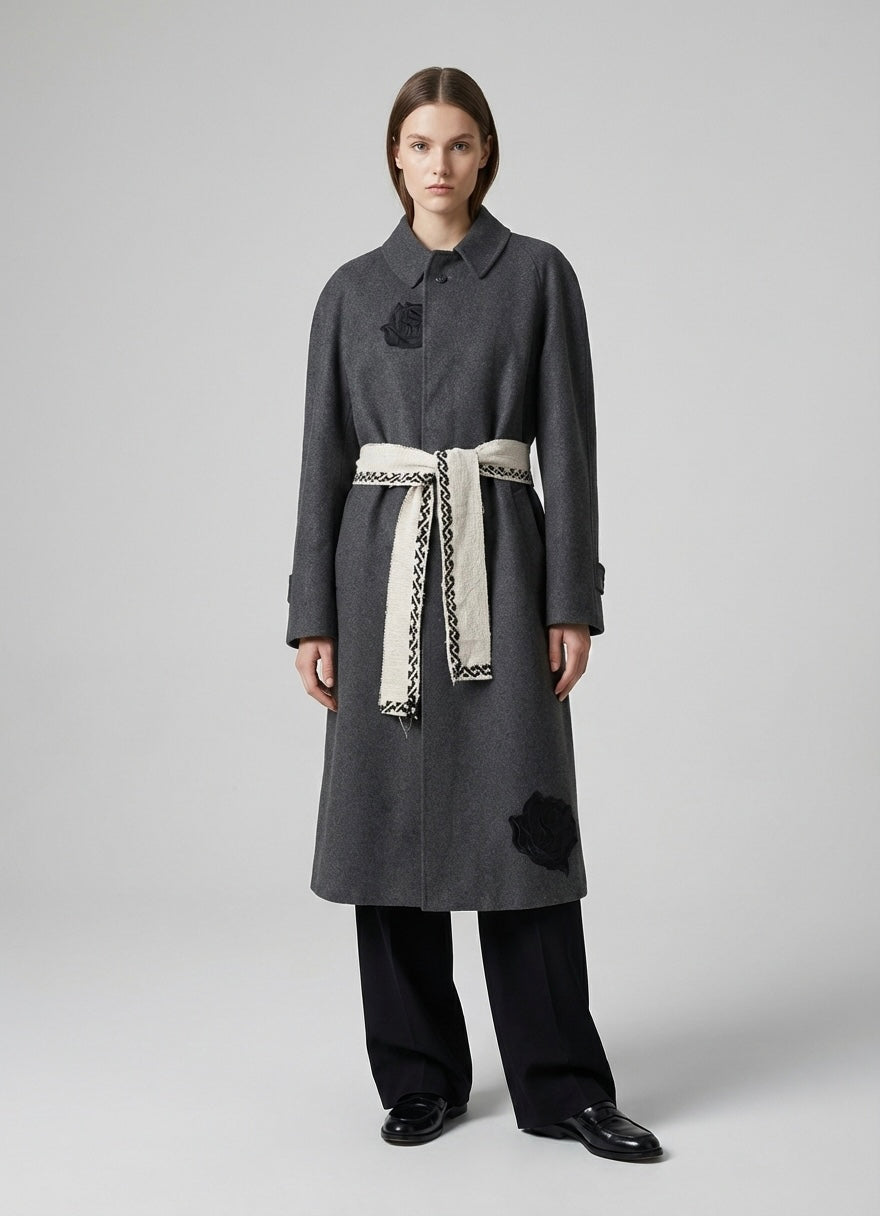 Cappotto vintage ‘The Emblem’ handmade 100% cashmere