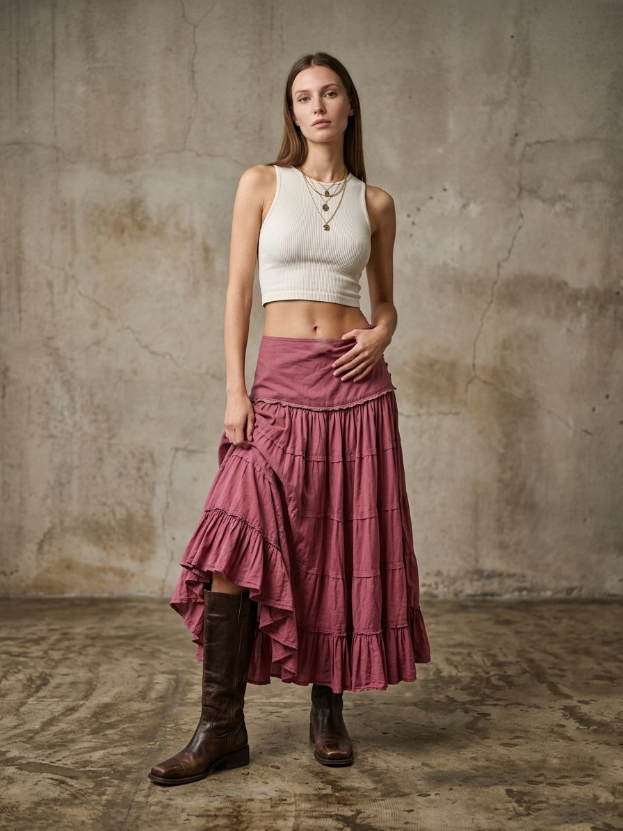 Maxigonna Pinko 100% cotone