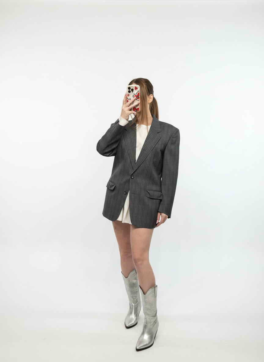 Blazer vintage tartan
