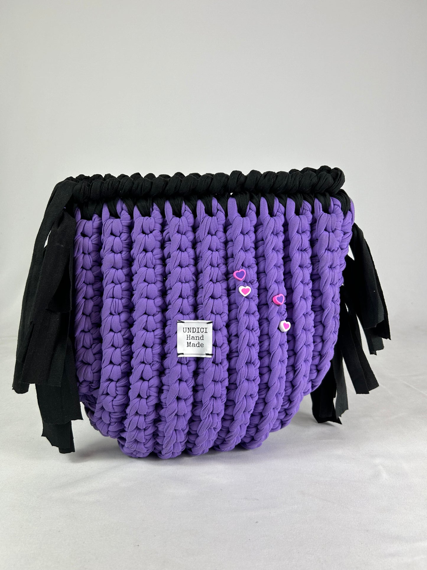 Crochet bag bicolor ‘Love’