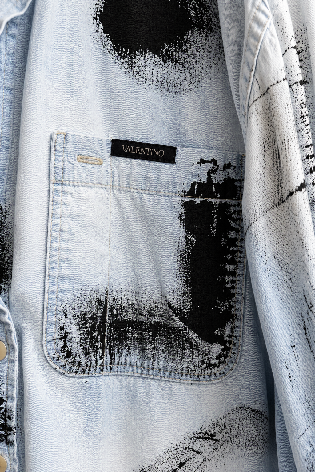 Camicia denim vintage Valentino Garavani reworked