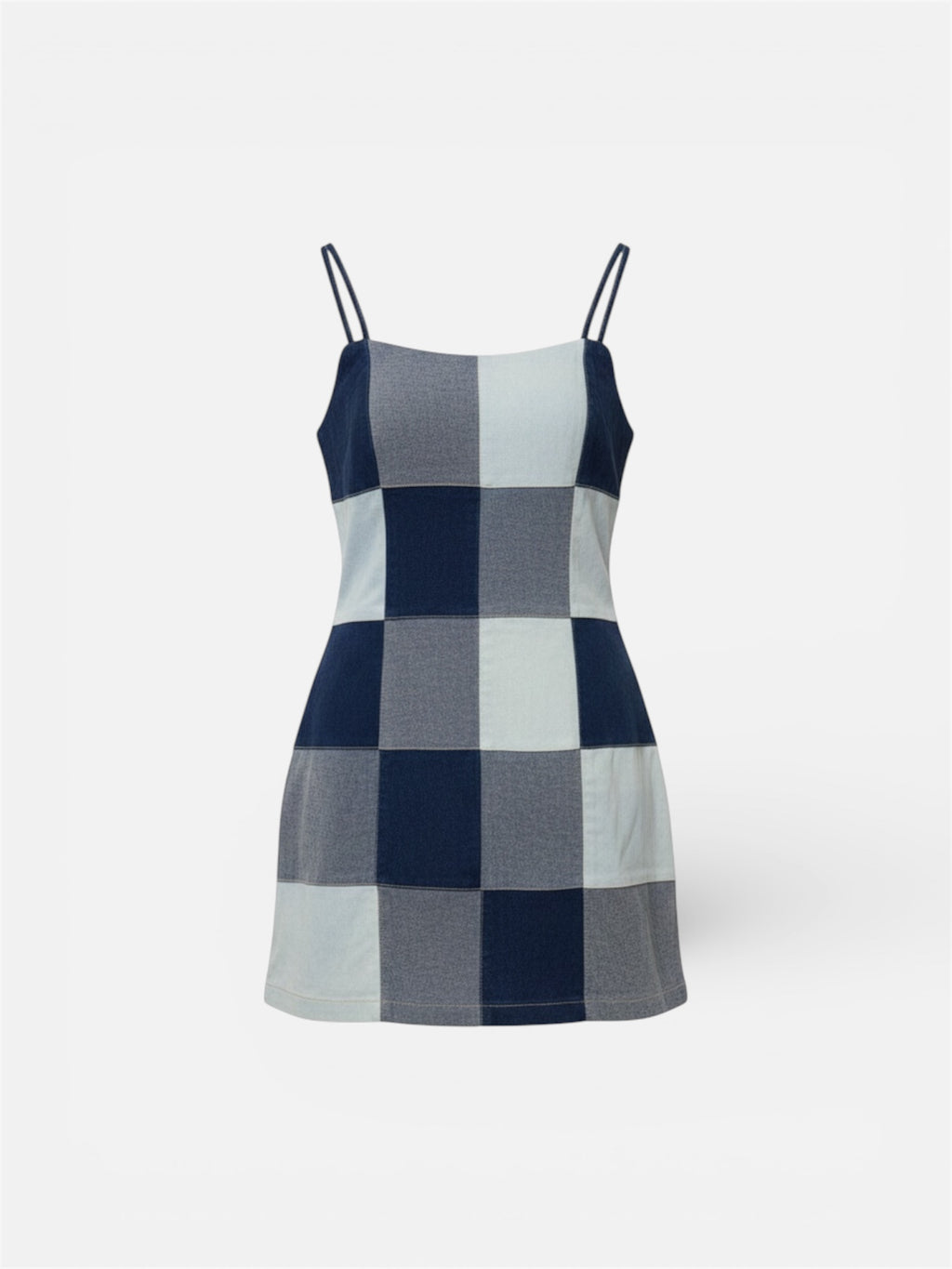 Abito denim patchwork