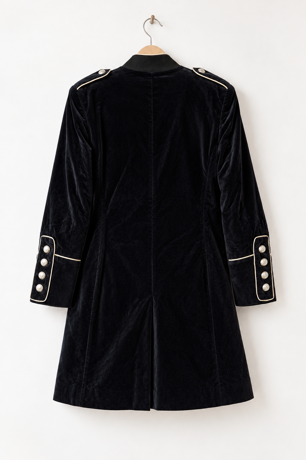 Cappotto Vintage in Velluto Nero