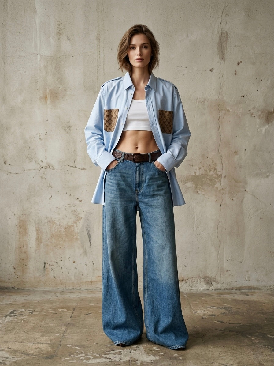 Camicia ‘this is not Gucci’ reworked