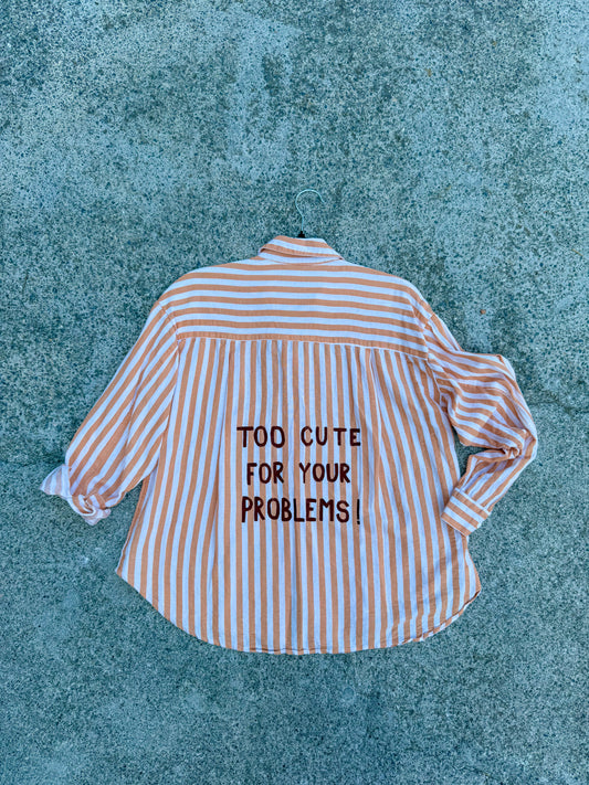 Camicia righe ‘Too Cute’