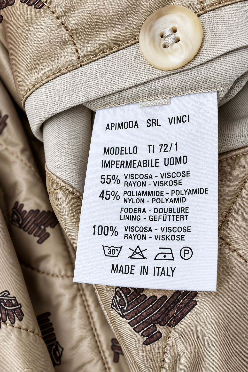 Trench impermeabile Emporio Armani