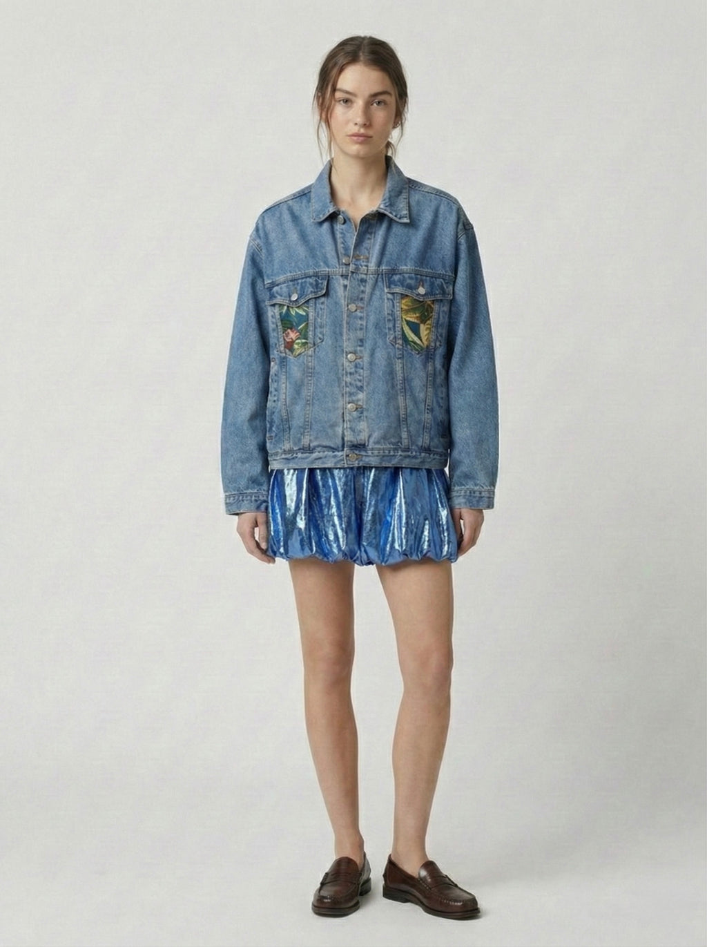 Bomber denim ‘Frida’