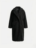 Cappotto teddy doppiopetto