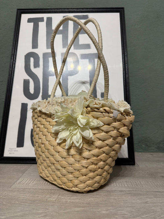 Cesta in paglia flower