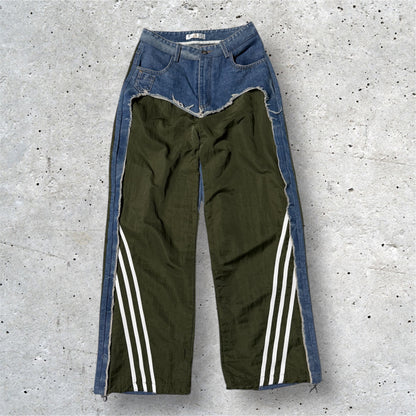 Jeans upcycling Adidas tracksuit pants