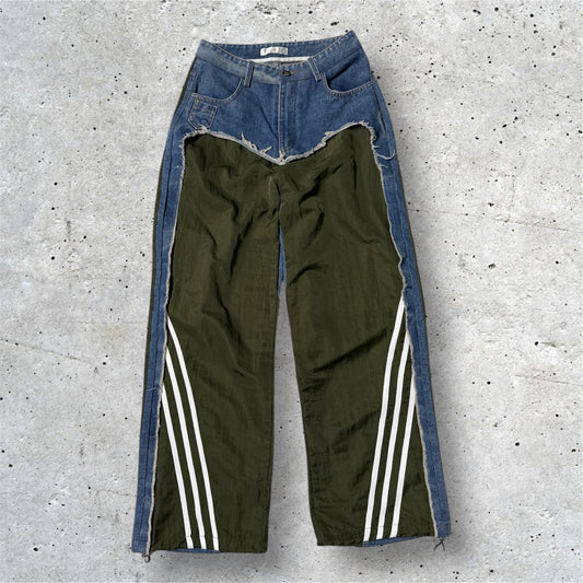 Jeans upcycling Adidas tracksuit pants