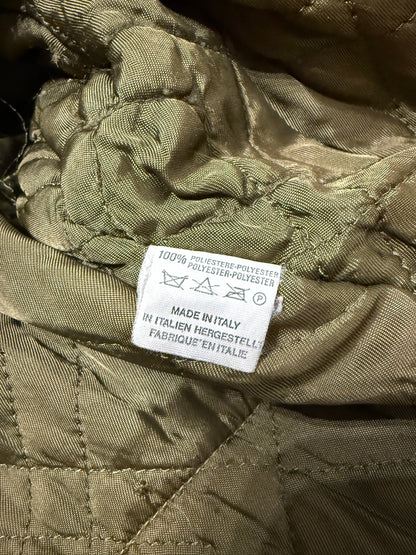 Giacca vintage trapuntata cachi