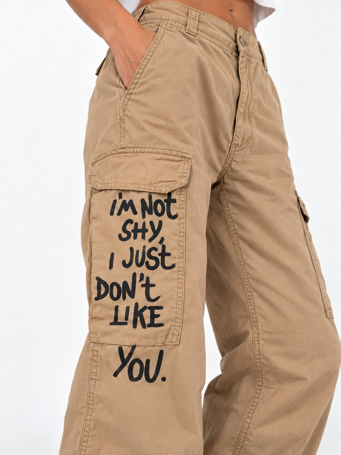 Pantalone cargo ‘I’m not shy’