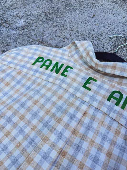 Camicia quadri ‘Pane e Ansia’