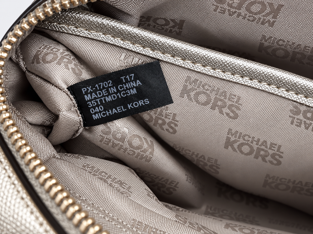 Borsa Michael Kors Crossbody Argento con Borchie