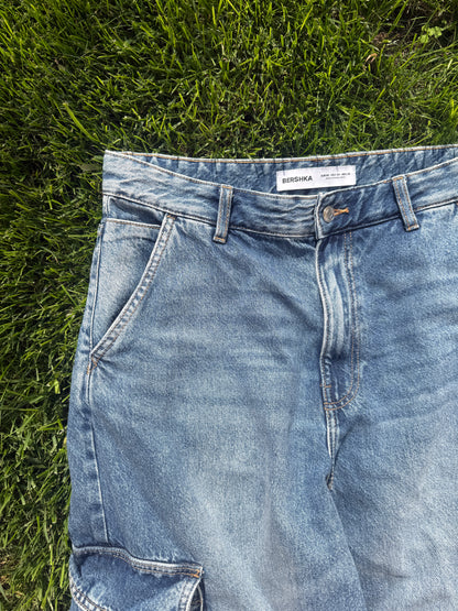 Jeans baggy cargo tg.L