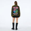 Giacca militare ‘Fluo smile’ upcycling