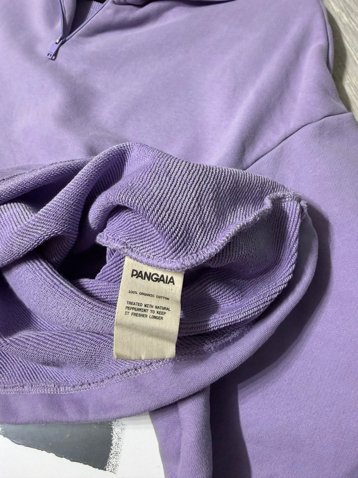 Felpa zip malva Pangaia