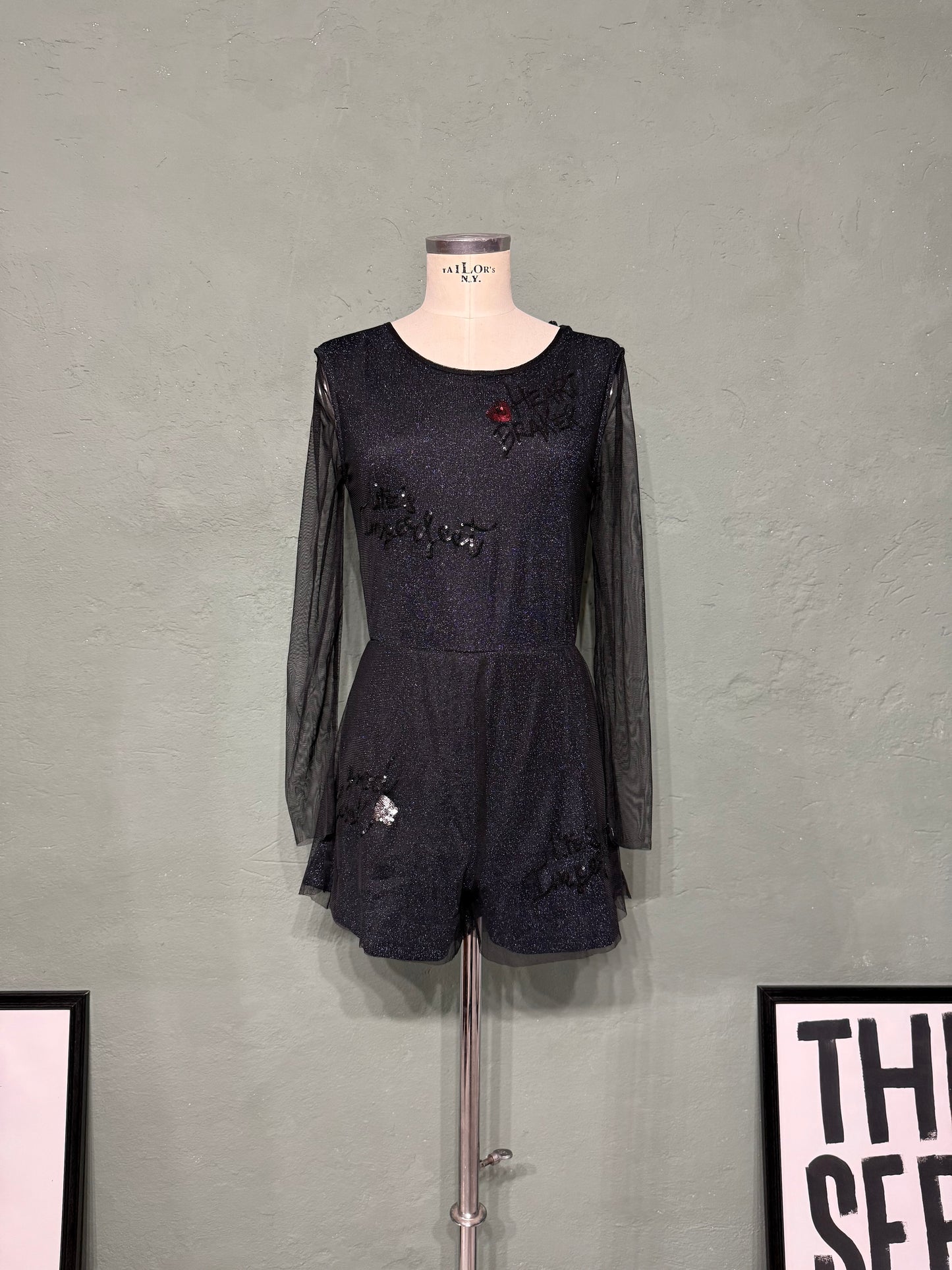 Tutina !M?ERFECT lurex scritte