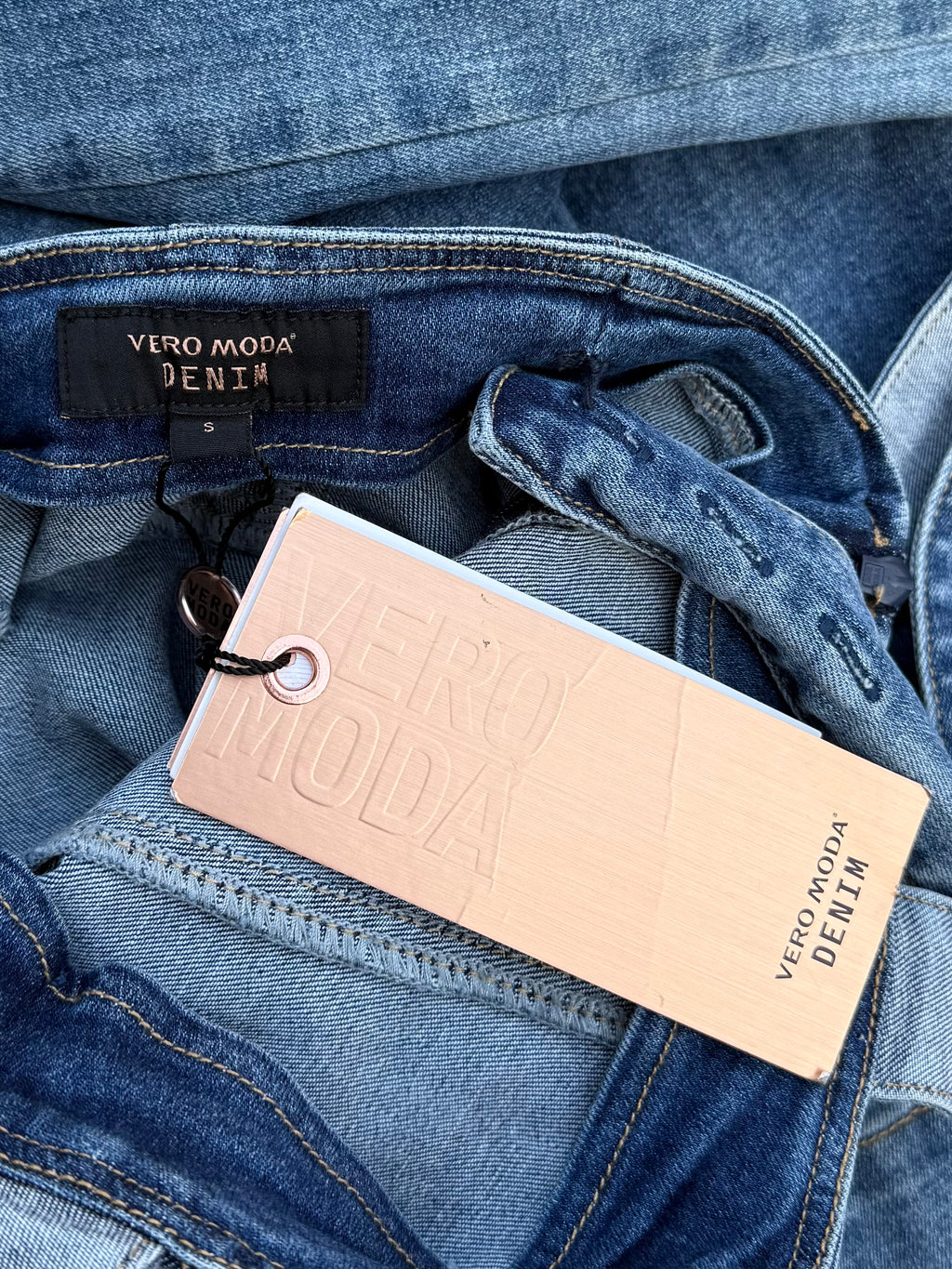 Salopette denim palazzo