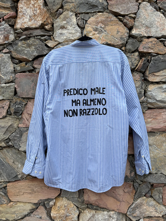 Camicia righe ‘Predico male’