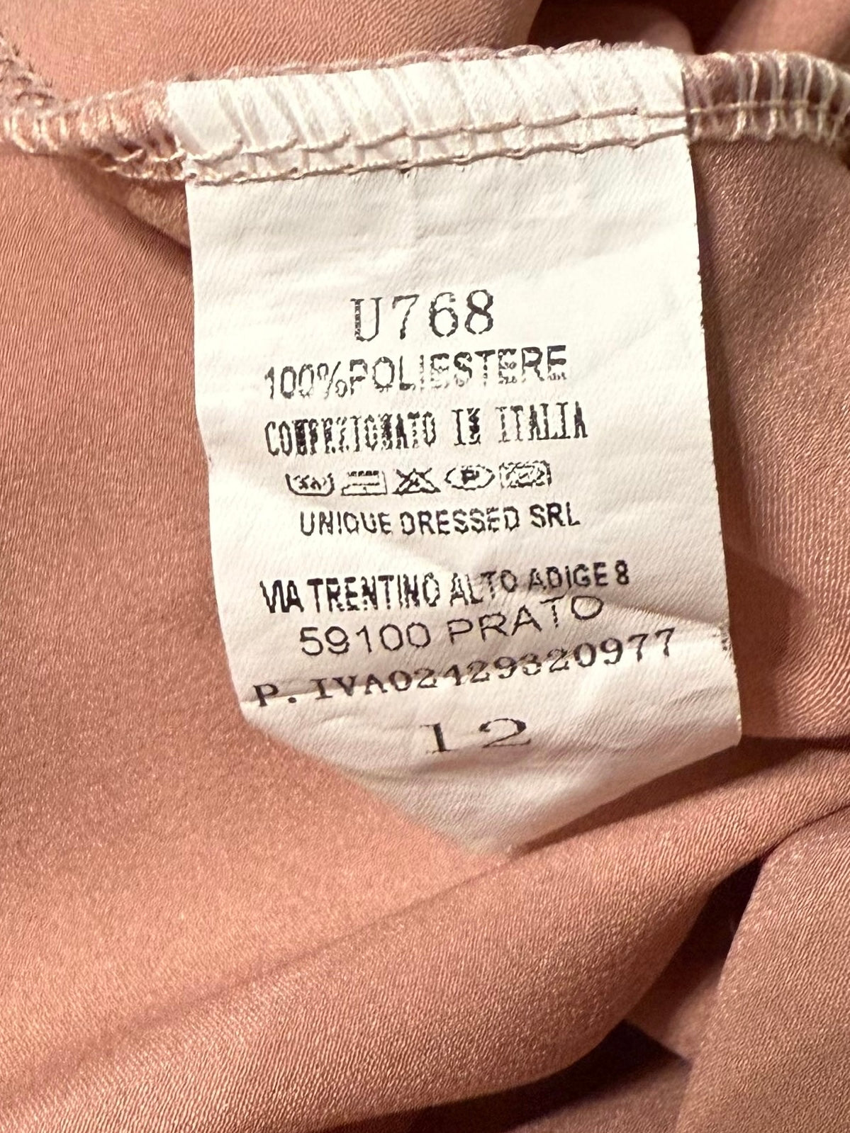 Top raso cipria