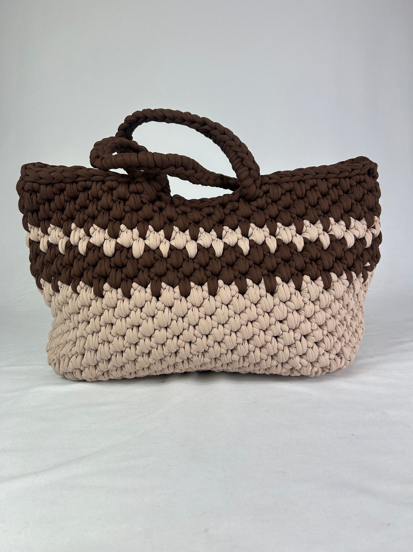 Sand crochet bag