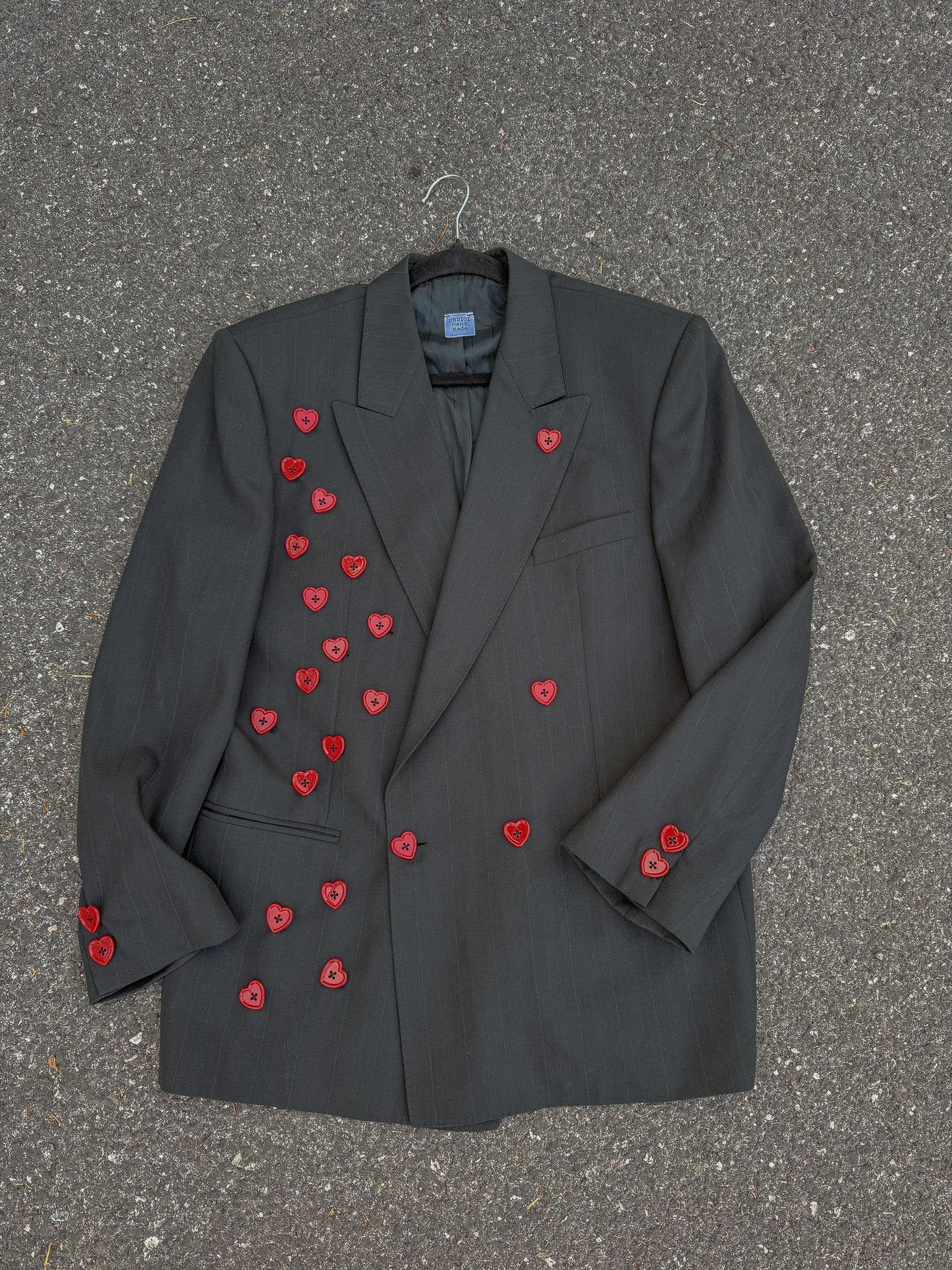 Blazer ‘explosion de cœurs’ handmade