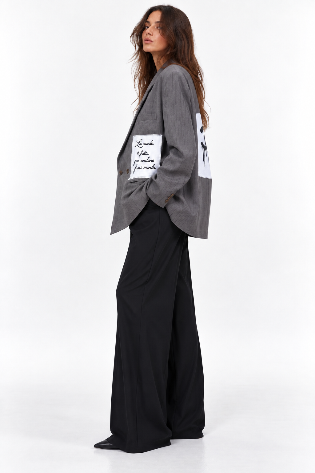Blazer doppiopetto logo Chanel