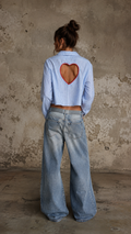 Camicia righe ‘Ghost Heart’