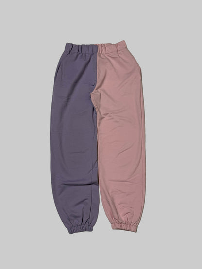 Pantalone tuta bicolore