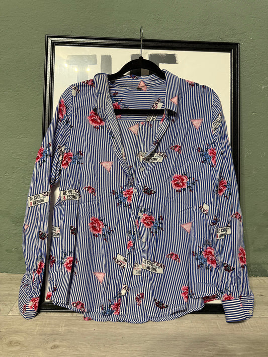 Camicia righe fantasia