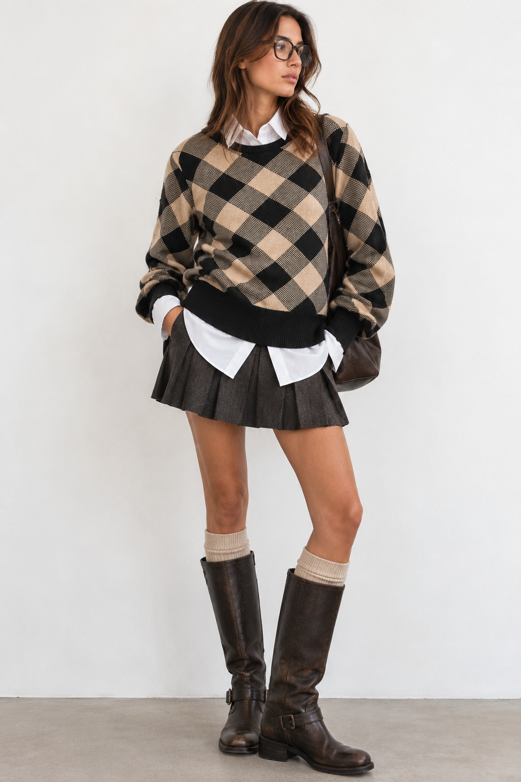 Maglione Vintage Marella Sport Argyle
