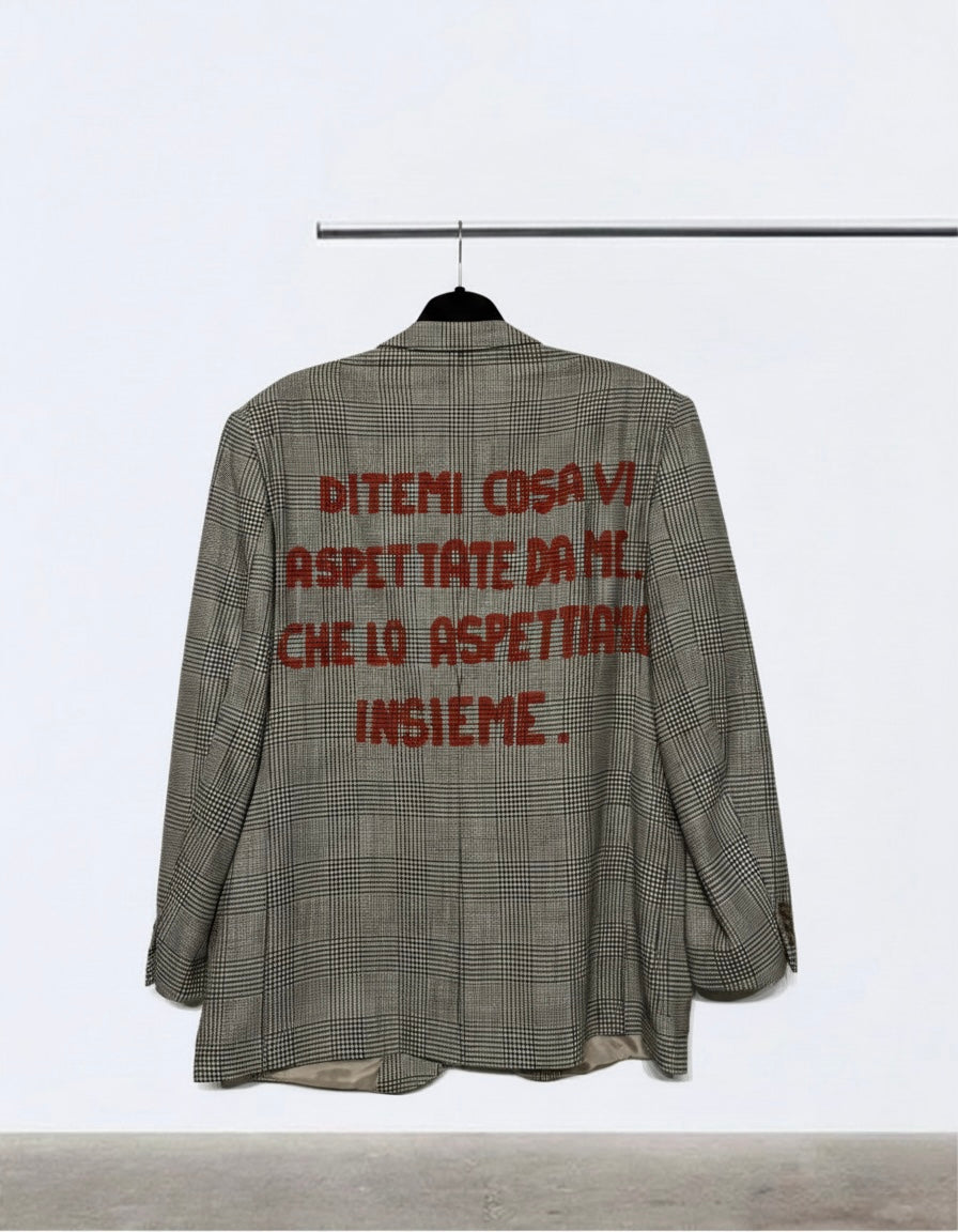 Blazer vintage principe di Galles ‘Ditemi’ handmade