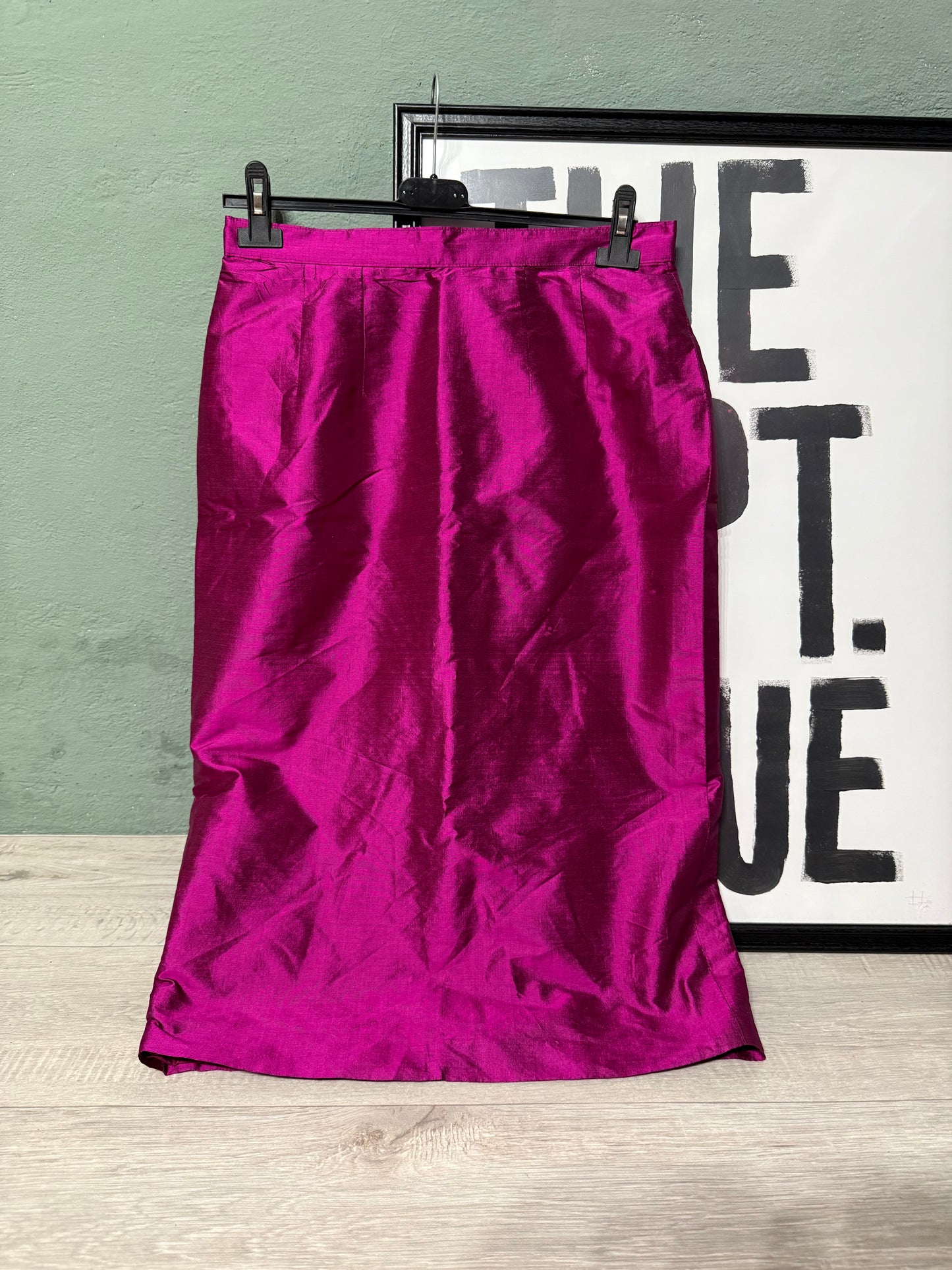 Longuette shantung ciclamino