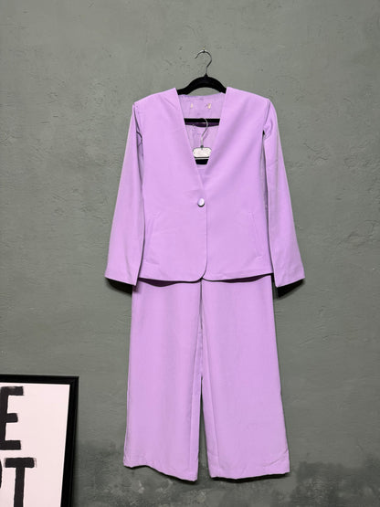 Tailleur blazer - pantalone lavanda Rinascimento